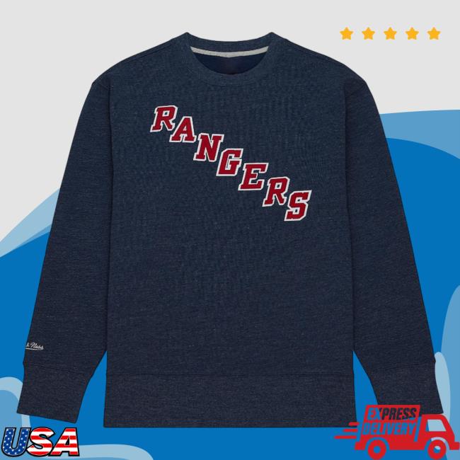 Official Playoff Win 2.0 Crewneck Vintage New York Rangers New Release