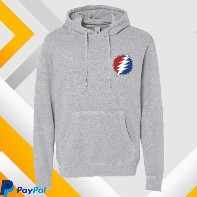 Dead And Company Store Merch Dead Forever Sphere Heather Grey Hooded Sweatshirt