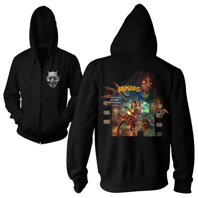 Official Cavity Colors Merch Store Shop Demons - Zip-Up Pullover Hoodie CavityColors