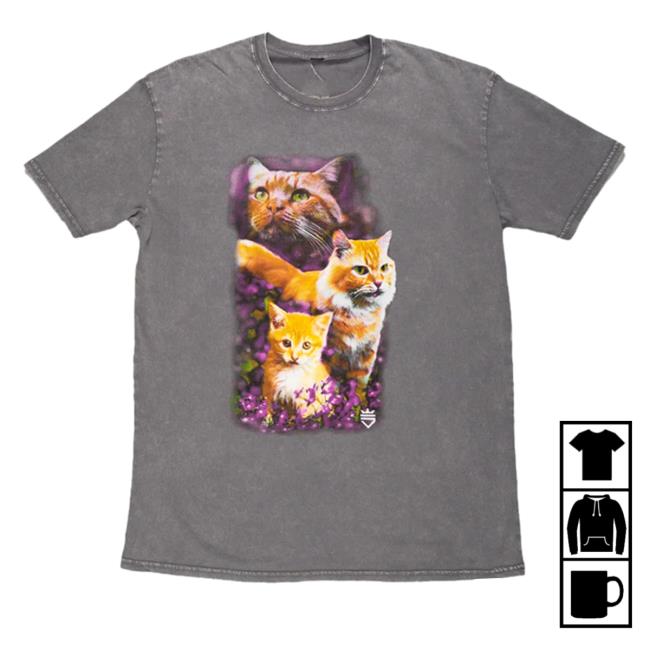 Optic Gaming Merch Scump Essentials Grey Cat Tee Shirt