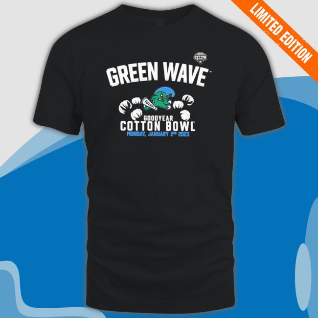 Official Green Wave Goodyear Cotton Bowl Monday January 2Nd 2023 Hooded Sweatshirt