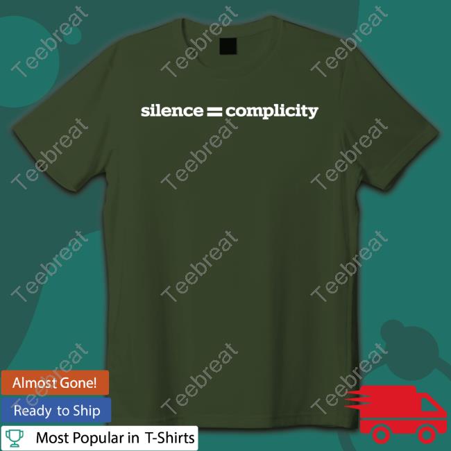 Redacted Store Merch Silence = Complicity Long Sleeve T Shirt