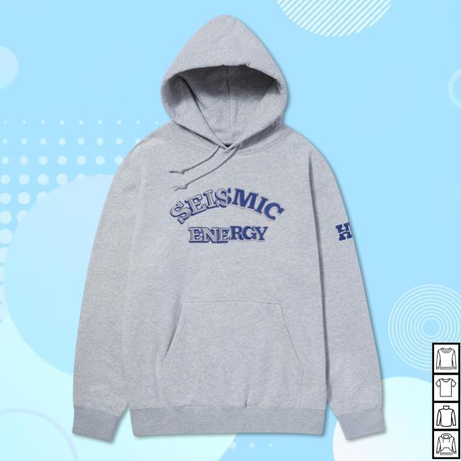 Huf Damaged Seismic Energy Pullover Sweatshirt Heather Grey