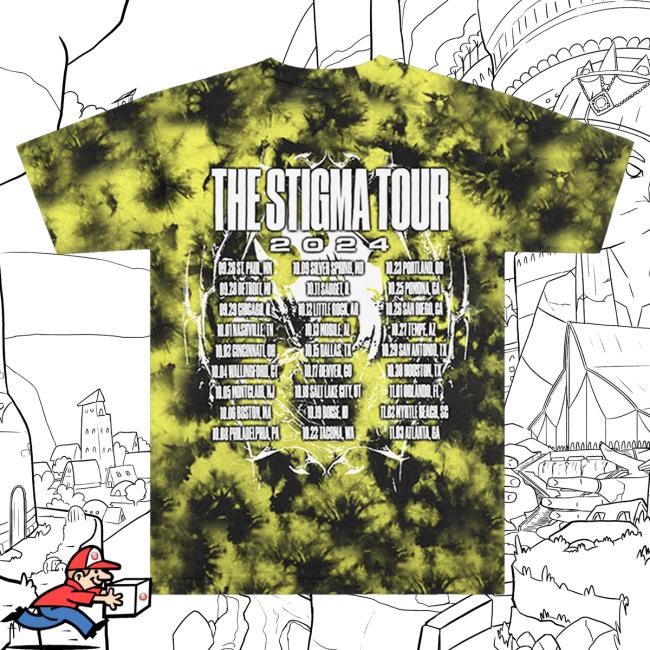 Wage War Tie Dye Stigma Tour Top Shirt