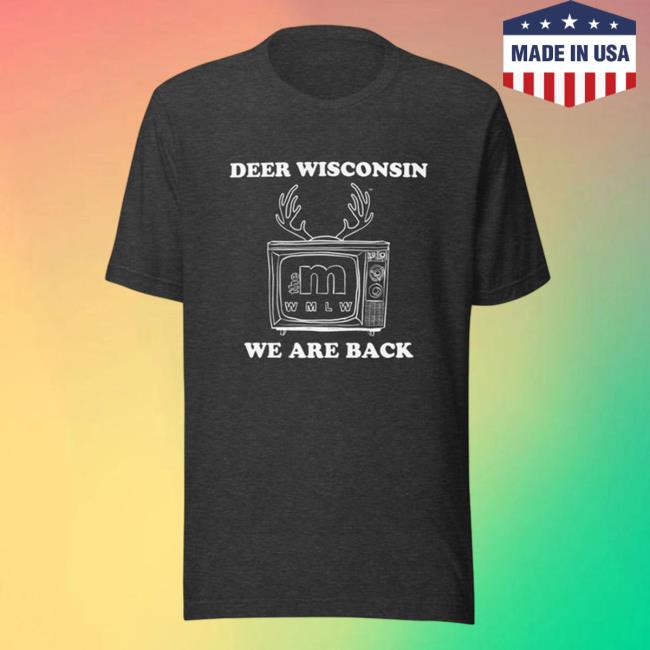 Deer Wisconsin WMLW Retro Tshirt Bucks Return To Broadcast TV