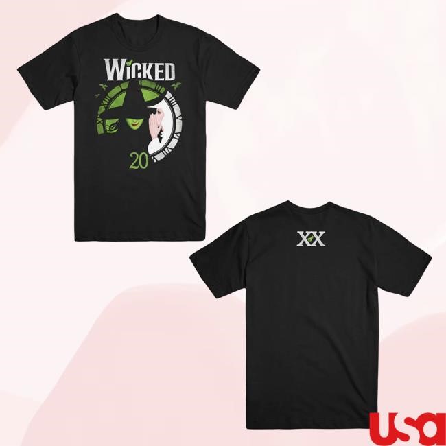 Wicked 20th Anniversary New Shirt Wicked the Musical Shop