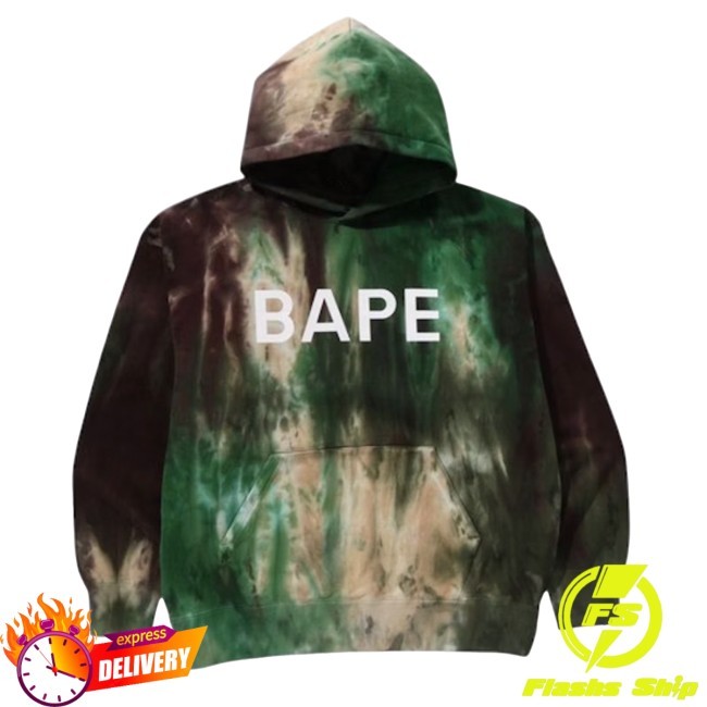 Bape Ice Dye Relaxed Fit Pullover Hood