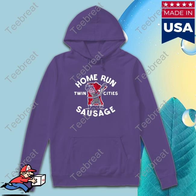 Official Breaking T Minnesota Home Run Sausage Navy Shirt New