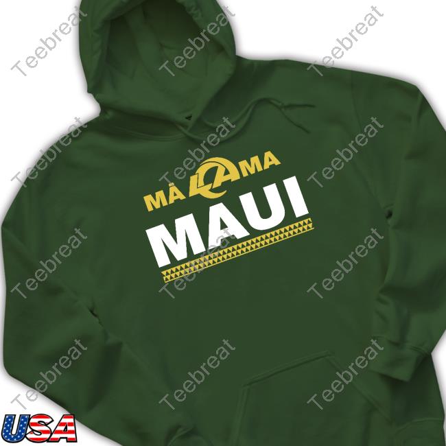 Los Angeles Rams Mãlama Maui Mãlama Care For Maui T-Shirt Official Los Angeles Rams x Maui Relief T-Shirt