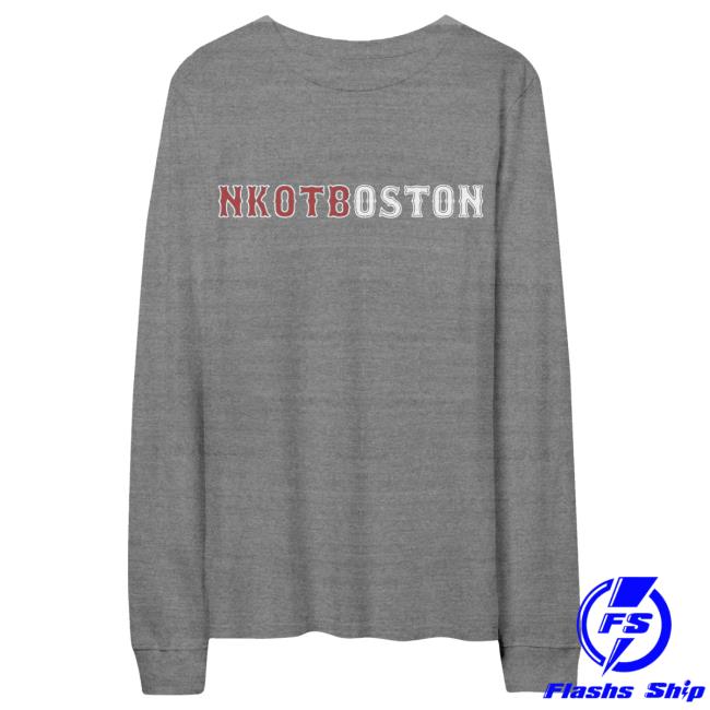 Official Merch Bar New Kids On The Block Store Nkotboston Long Sleeve Tee Shirt White MerchBar NewKidsOnTheBlock Nkotb