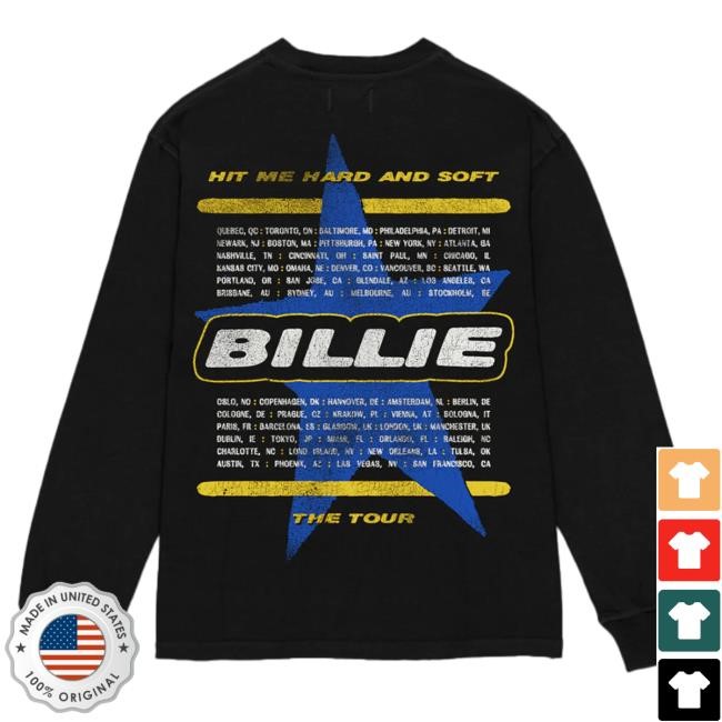 Be Photo Star Dateback Black Longsleeve Billie Eilish Archive
