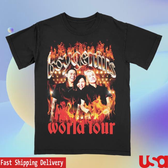Official Boygenius Store Merch Shop Boy Genius World Tour T-Shirt Xboygeniusx