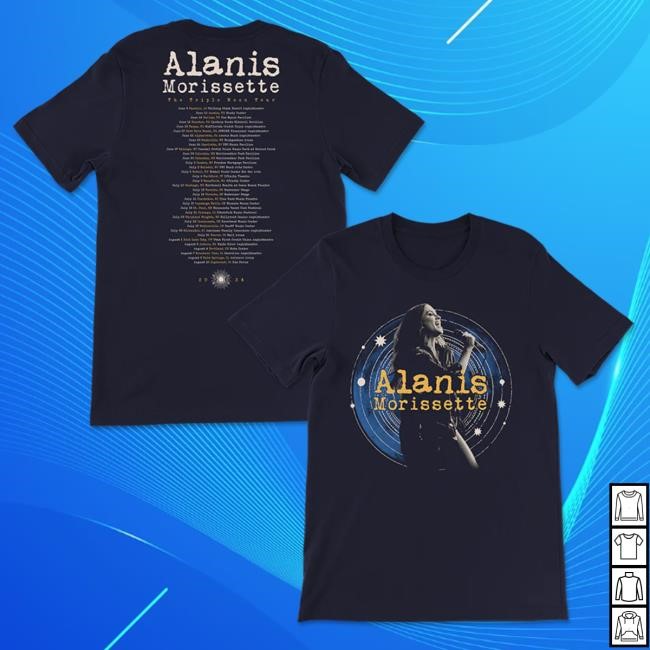 Official Alanis Morissette Merch Store Shop Navy Photo Tour T-Shirts