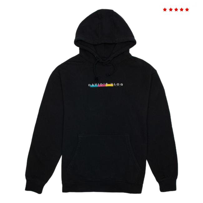 Official David Dobrik Clothing Merch Store Merch Shop David Dobrik Beverly 20 Black Crewneck Sweatshirt DavidDobrik