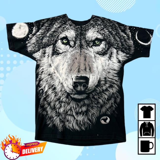 Official Thentwrk Vintage 1995 Wolf AOP Tshirt 3D All Over Print