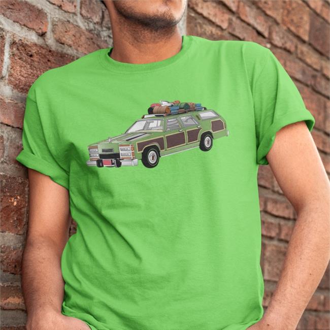 Super 70s Sports Store Antarctic Blue Super Sports Wagon Family Truckster Long Sleeve Tee Shirt