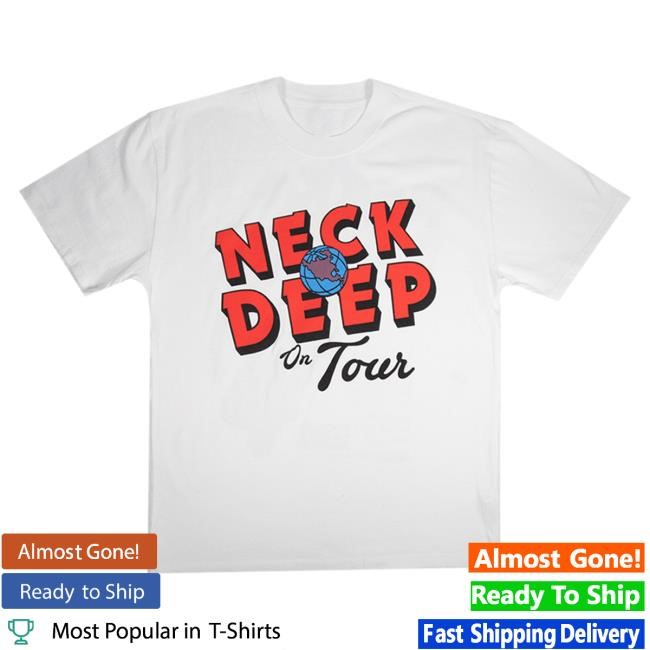 Official Neck Deep Slam Dunk 25 Tour Tshirt – Faded White