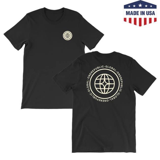 Official One Republic Shop Onerepublic Global - Black T Shirt