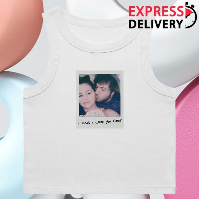 Official Selena Gomez Merch Store Shop Selena Gomez I Said I Love You First - Photo Tank Shirt 2025 SelenaGomez