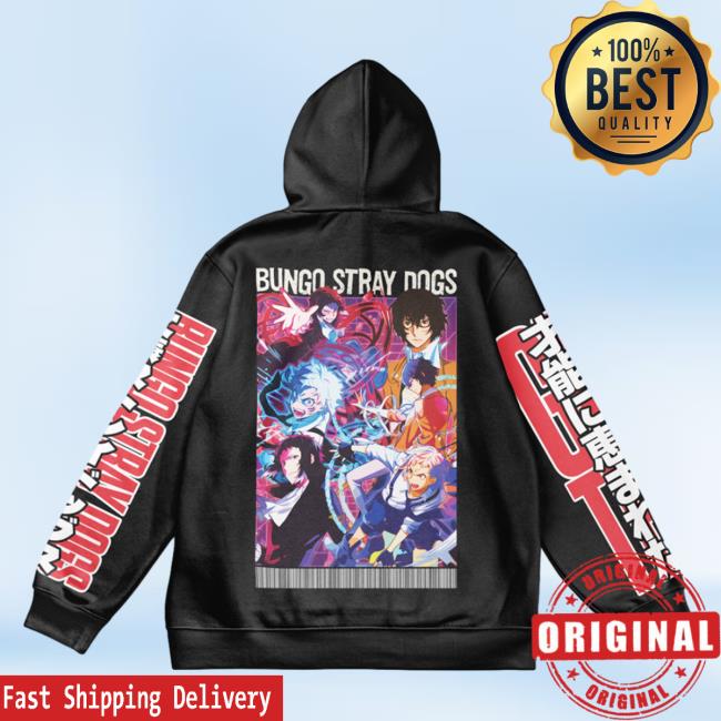 Official Anime Ape Clothing Bungou Stray Dogs Streetwear AOP Pullover Hoodie 3D All Over Print Animeape