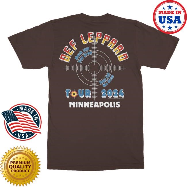 Minneapolis, MN 2024 Tour T Shirt - Def Leppard Official Store
