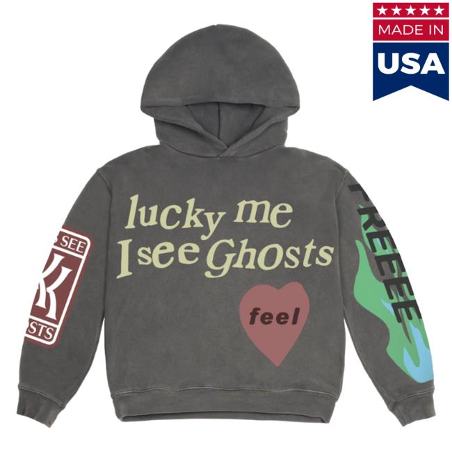 Kids See Ghosts Merch Kids See Ghosts FREEEE Pullover Hoodie