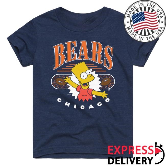 Official Chicago Bears Homage x The Simpsons Unisex Shirt - Navy