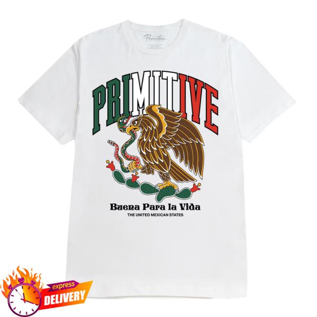 Skateboarding Primitive Clothing Store Shop Merch Collegiate Mexico Hw Tee
