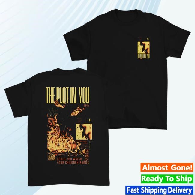 Official The Plot In You Clothing Store Merch Flames Shirt