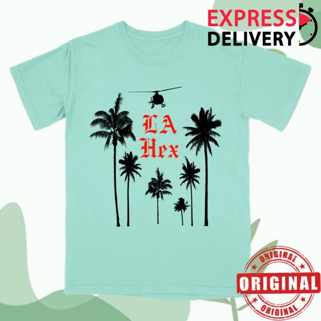 Official The Merch Collective The Kills Clothing Store Shop LA Hex Palms Chalky Mint T Shirt TheKills