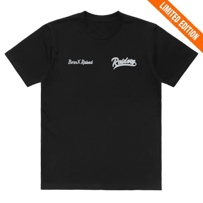 Official Born X Raised Merch Store Shop Born X Raised + Raiders Helmet Popover Shirt: Black BornxRaised