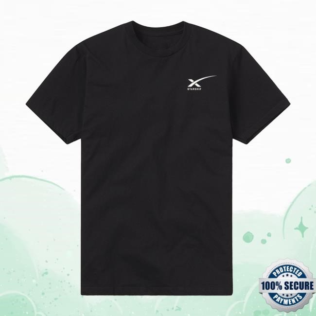 Official Spacex Store Merch Unisex Starship Test Flight Short Sleeve Shirt