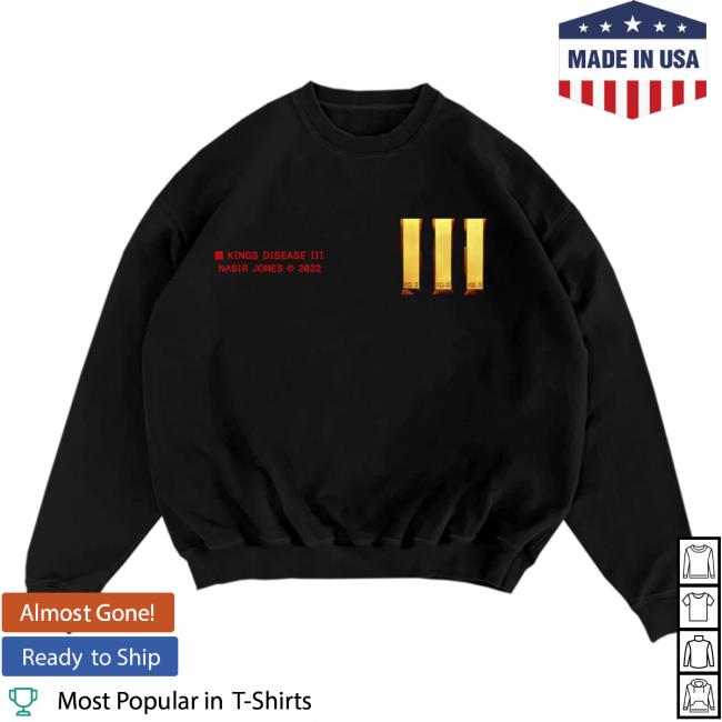 Official Nasir Jones Shop Nas Merch 20Th KDIII Crew neck Sweatshirt Nasirjones