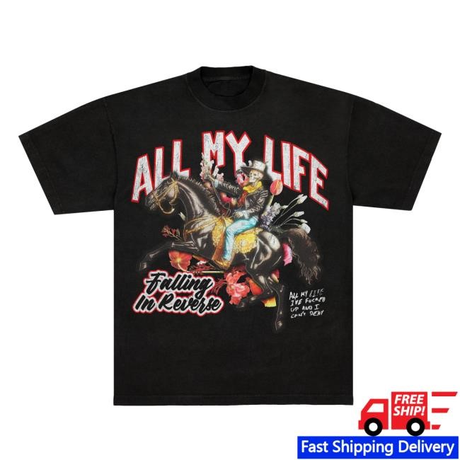 Official Falling In Reverse Merch Shop Cowboy Killer New T-Shirt
