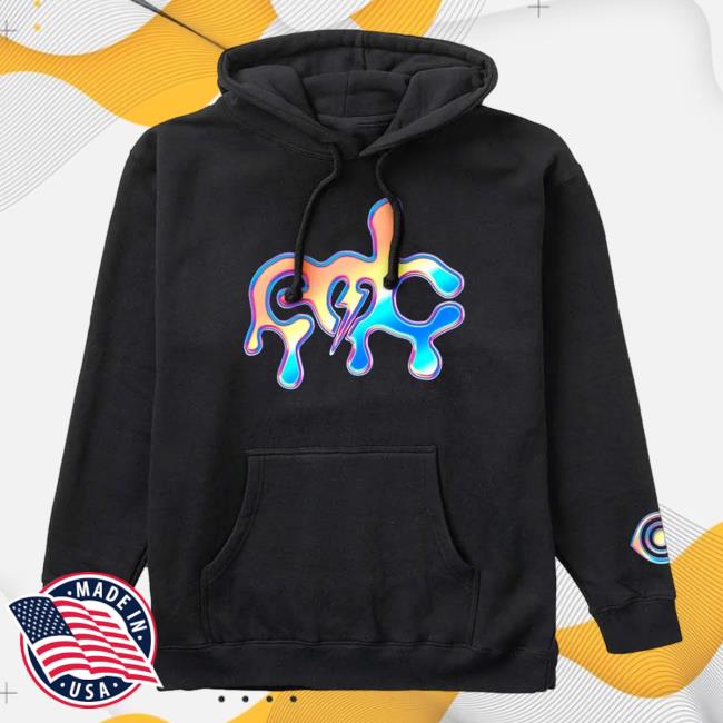 Official Insomniac Shop Merch Store InsomniacShop EDC Chrome Electric Sky Crewneck Sweatshirt