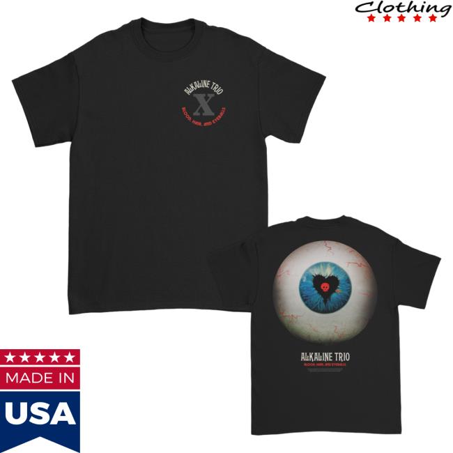 Official Kings Road Merch Store Alkaline Trio BHE Eyeball Tshirt (Black) AlkalineTrio Kings Road Shop