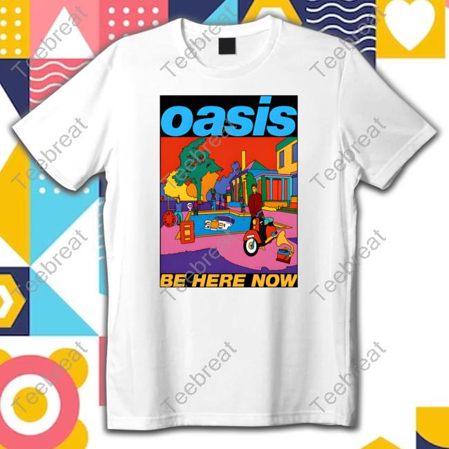 Oasis Organic Be Here Now Cover Art Tee
