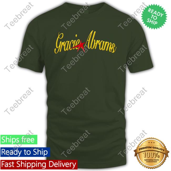 Official Gracie Abrams Shop Merch Gracie Abrams Green Star Sweatshirts
