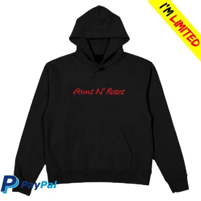 Official Guns N Roses Merch Store Nothin’ Black Pullover Hoodie Guns N’ Roses