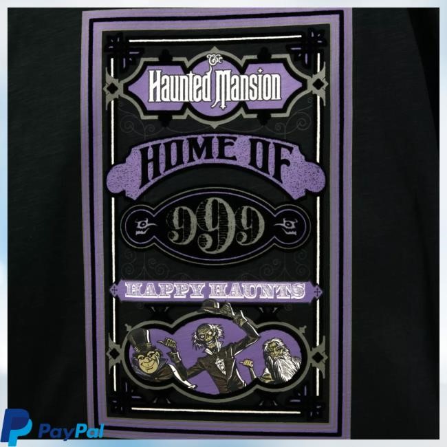 Official Disney Shop The Haunted Mansion ''999'' Tees for Adults