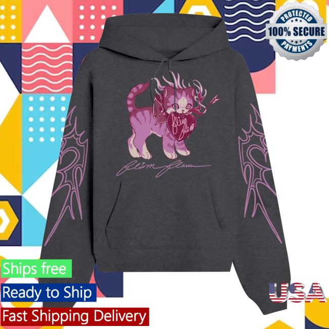 Official The Official Flim Flam Shop Merch Store – Flamingo Smitten Kitten Sweatshirts Charcoal