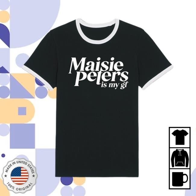 Maisie Peters Merch Maisie Peters Is My Gf Ringer Black Top Shirt