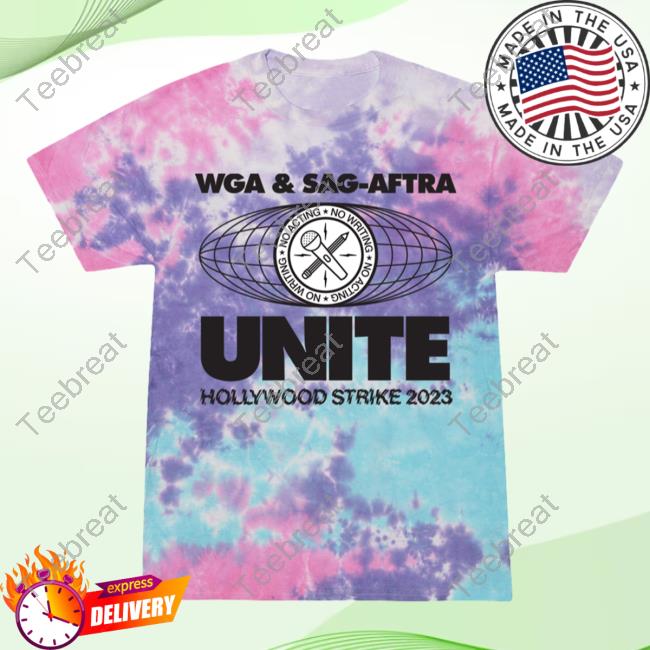 Official Transfigure Print Co Adam Conover Wga & Sag-Aftra Unite T Shirt