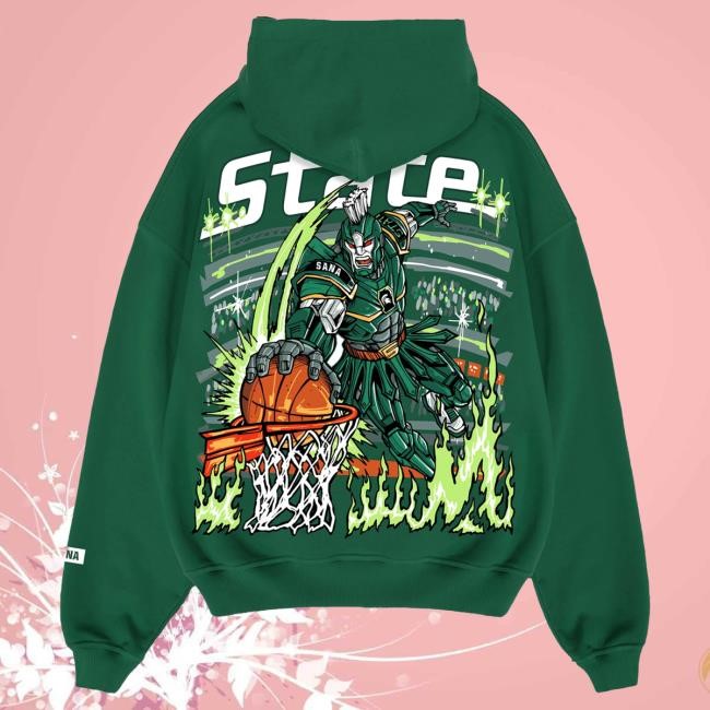 Game Night Layer MSU Court Gladiator Hoodie Green Sana Detroit Game Night Layer MSU Court Gladiator Hoodie Green Sana Detroit