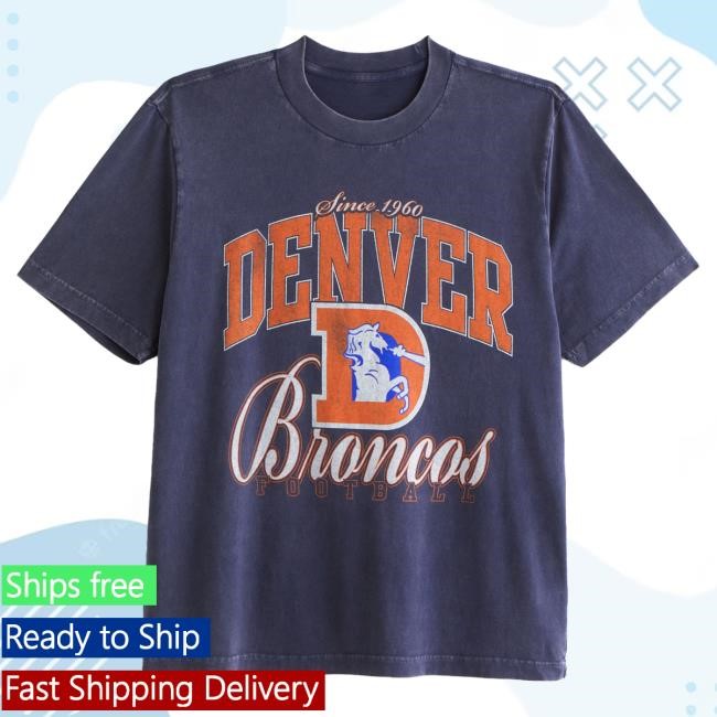 Official Abercrombie And Fitch Shop Denver Broncos Vintage-Inspired Graphic Tee NFL by Abercrombie