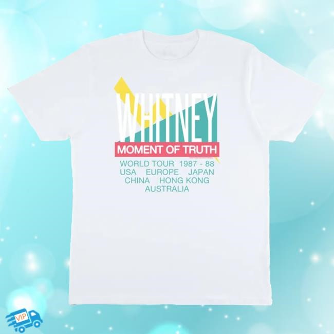 Official Whitney Houston Clothing Store Shop Whitney Houston Moment of Truth World Tour Popover Shirt