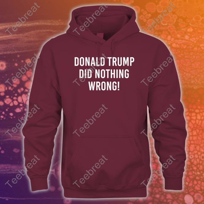 Donald Trump Did Nothing Wrong T Shirts