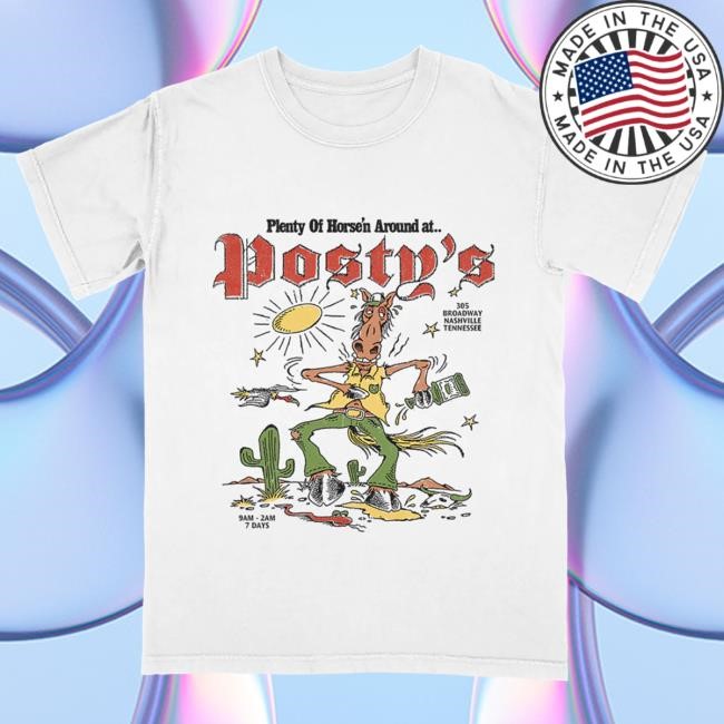 Official Post Malone Merch Store Horse'n Around Posty's Tees