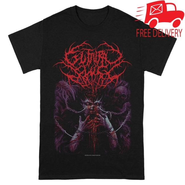 Official Reality Fade Merch Store Guttural Slug 'Intercranial Purgatory' LS T Shirt RealityFade