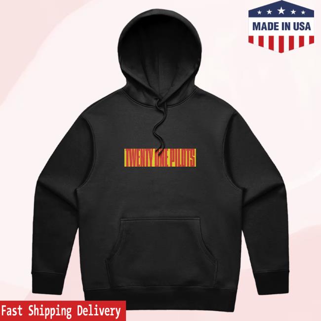 Official Twenty One Pilots Merch Store 21 Pilots Block Wordmark Black Attractive Hoodie Twenty One Pilots Clothing Shop TwentyOnePilots 21Pilots